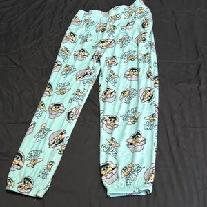 green star wars baby yoda sweatpants